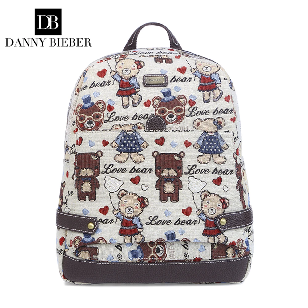 Дэнни Бибер женские рюкзаки школьные сумки с кармана сотовый телефон мягкий