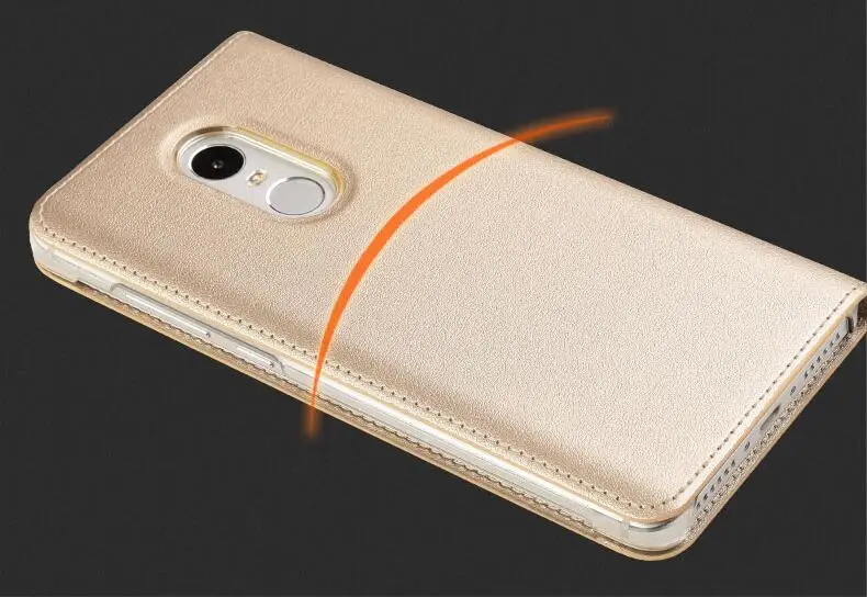Глобальная версия Xiaomi Redmi Note 4X чехол 5 дюйма с откидной крышкой и открытым окном из
