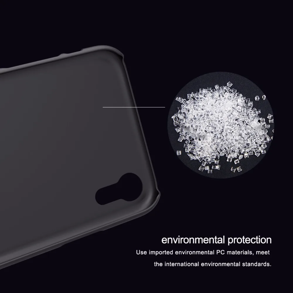 Чехол для iphone XR, 6,1 дюймов, NILLKIN, Супер Матовый экран, Жесткий ПК, задняя крышка, чехол для apple iphone XR, Подарочный держатель для телефона