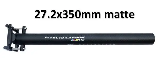 27.2x350mm FCFB Углеволокно Подседельный дорога горный велосипед BMX подседельный штырь 27,2/30,8/31,6/33,9/34,9 сиденье для горного велосипеда бумажный тубус MTB матовый XXX next - Цвет: 27.2x350mm