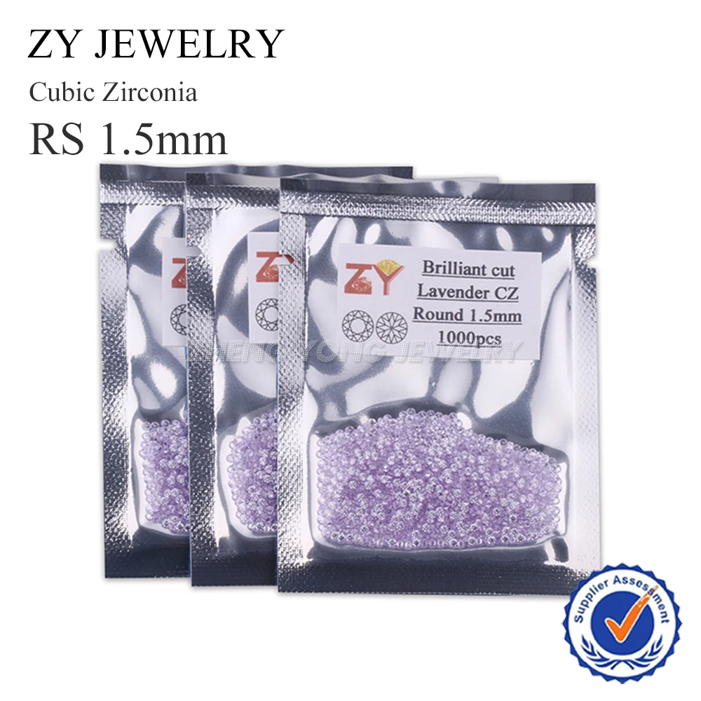 Круглый полупрозрачный камень с фианитом 1 5 мм|cubic zirconia loose stones|loose stonescubic |