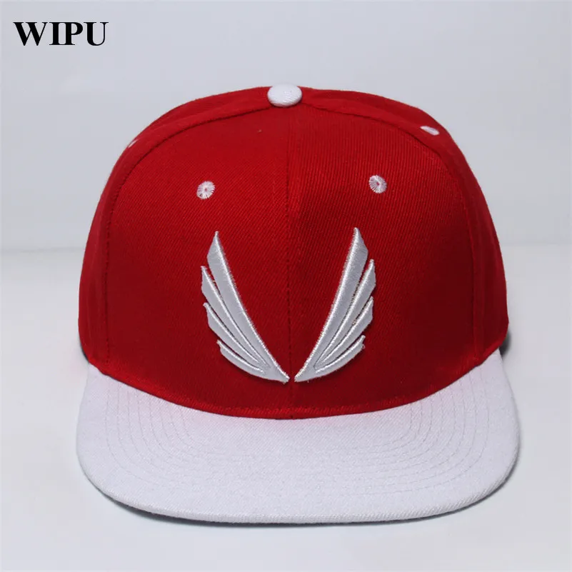 WIPU 2020 Новая мода красная черная шляпа бейсбольная Кепка в стиле хип хоп крутая