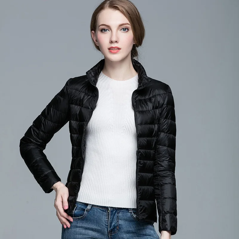 Женский ульсветильник пуховик Упакованные пальто на утином пуху Женская