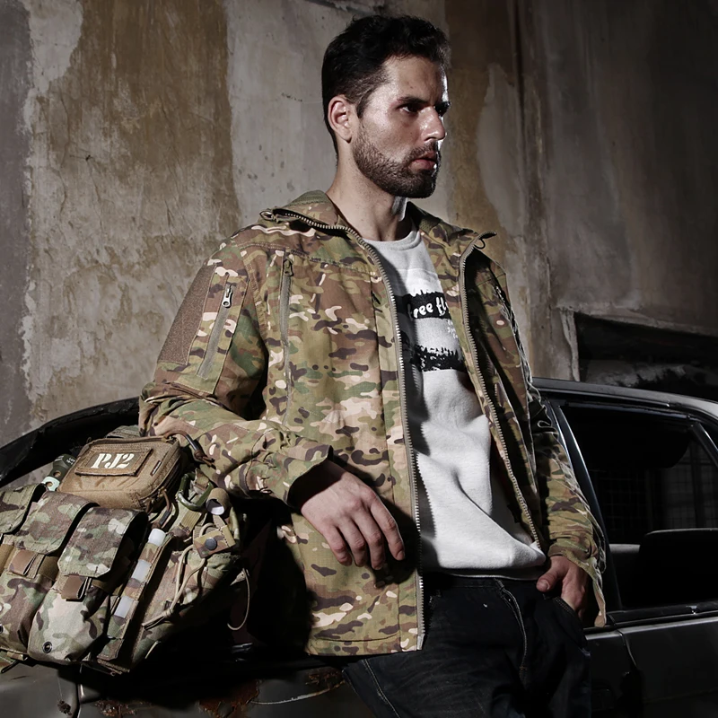 Камуфляжная куртка с капюшоном тактическая капюшоном|field jacket|camouflage jacketcp jacket |