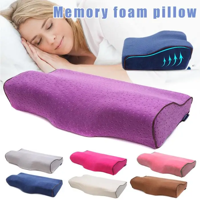 Подушка с эффектом памяти Memory Foam забота о здоровье шеи Поддержка дышащий для сна TK-ing