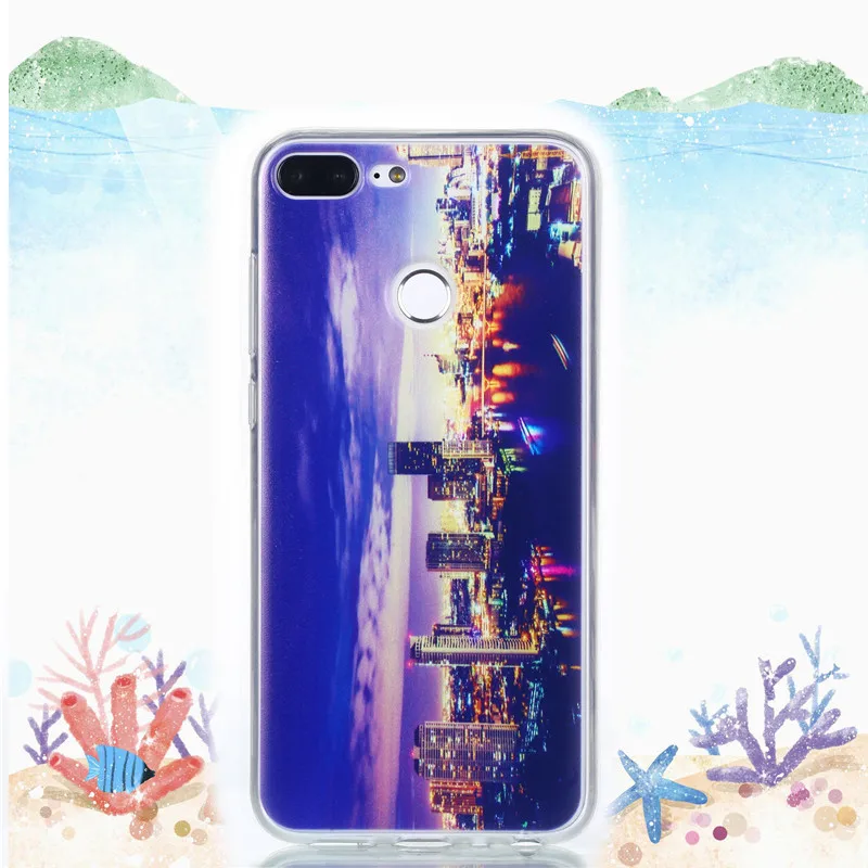 Huawei Honor 9 Lite Case Soft TPU Pattern Shell Cover Light Funda HATOLY |
