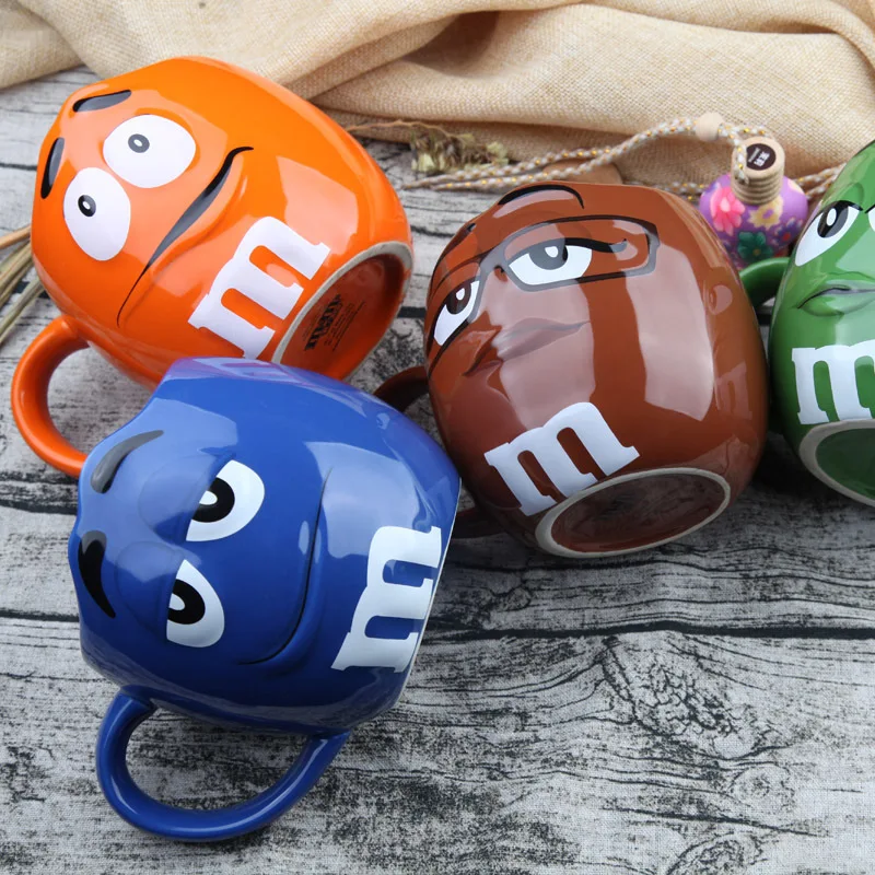 600ml Cute M Design Tumbler Holders Cup Chic Baby Water Tool- Cute Milk Tea Novelty Birthday Gifts Cups