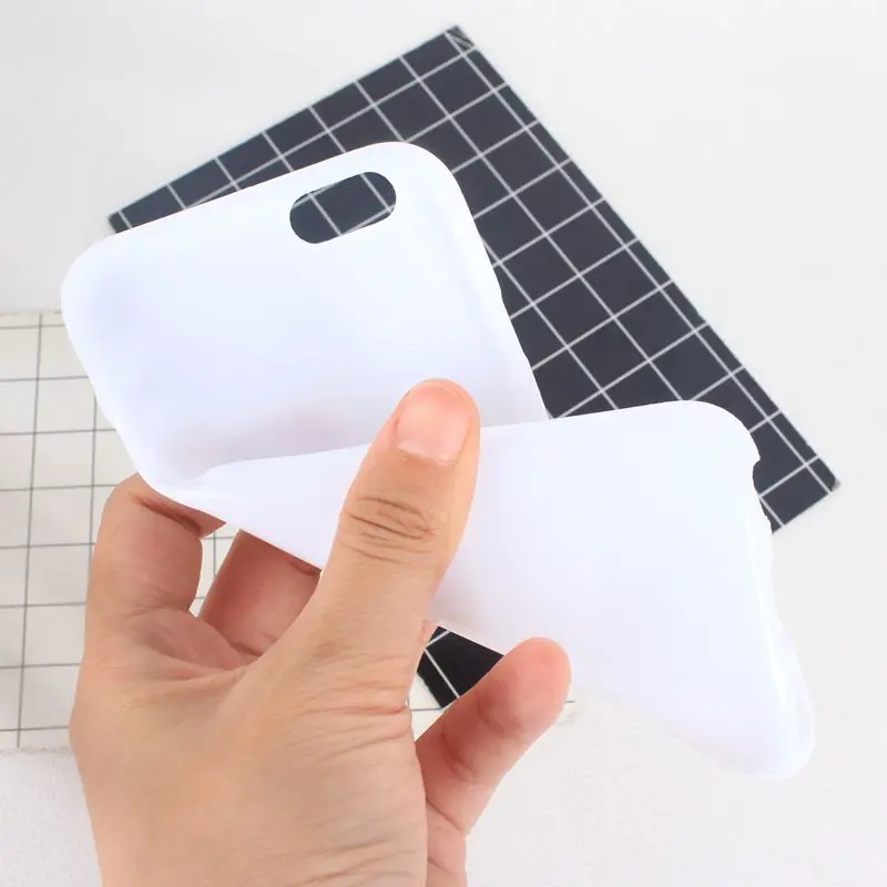 Phone Case For iPhone 7 6 6s 8 Plus 5 5s SE Simple Solid Color Ultrathin Soft TPU Cases Fashion Candy Back Cover Plain |
