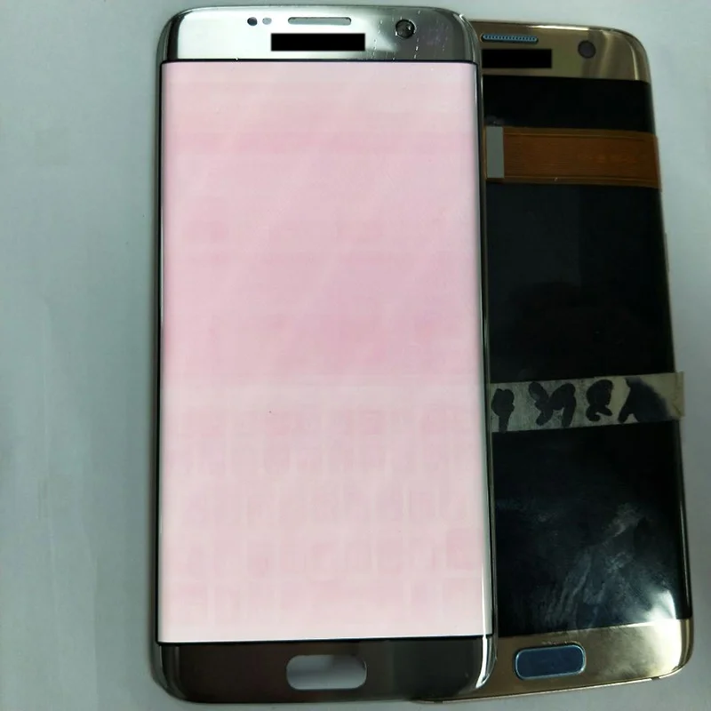 Оригинальный дисплей 5 дюйма AMOLED с большим красным ожогом в тени для SAMSUNG s7 edge Pantalla