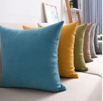 

30x50/40x40/45x45/50x50/60x60cm Solid color pillowcase cushion cover decorative throw pillow cover simple case for pillow sofa