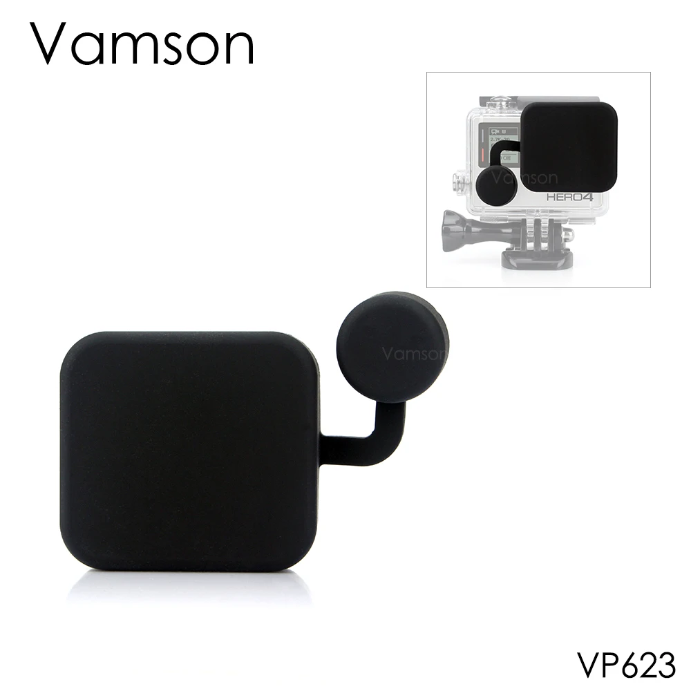 Аксессуары Vamson для Go Pro Черный Защитный Водонепроницаемый чехол силиконовый