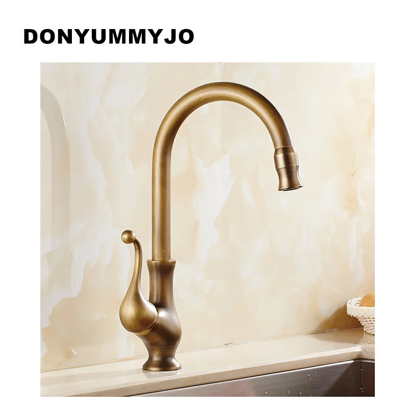 Смесители для раковины DONYUMMYJO с античной бронзовой отделкой кухонный кран