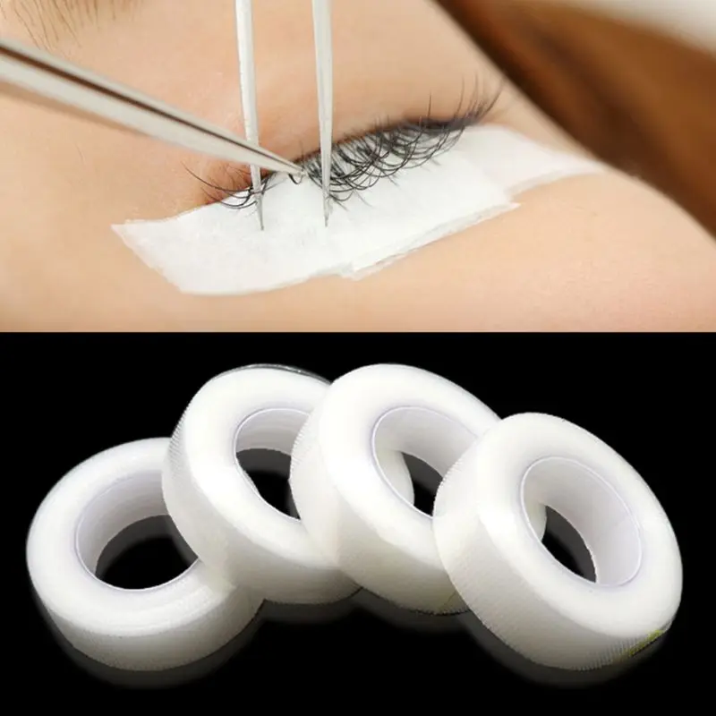 Клейкая лента для наращивания ресниц 3 рулона клейкая из полиэтилена