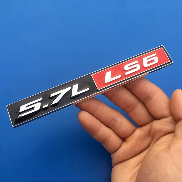 1 шт. 3D Металлическая Эмблема 5.0L 5.7L 6.0L 6.8L LS1 LS2 LS3 LS6 КАЙОТ V8 тела эмблема на багажник Стикеры для JEEP Chevrolet Ford