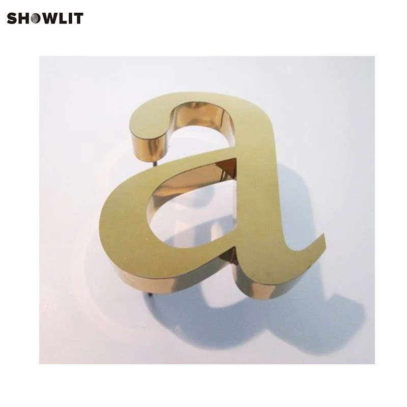 Индивидуальные цифры для дома золотого цвета на заказ | Обустройство