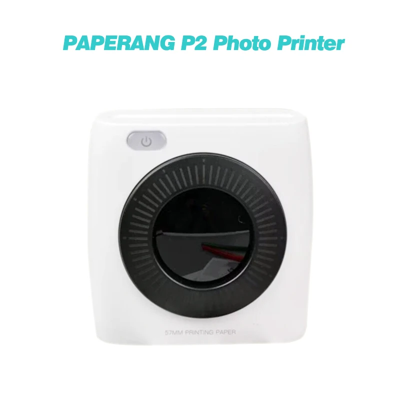 PAPERANG P2 карманный мини портативный Android принтер Bluetooth фото Изображение этикеток Принтер с 300 точек/дюйм HD термопринтер - Цвет: P2 printer Only
