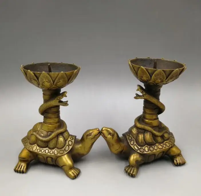 

Китайская коллекция archaize, бронзовый подсвечник, подставка, статуя, пара
