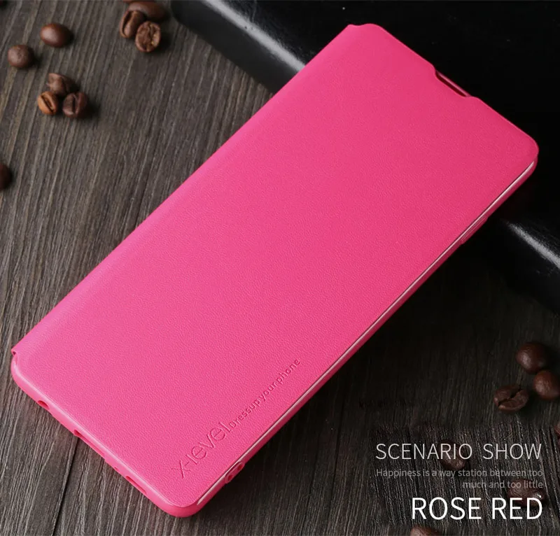Rose Кожаный чехол-книжка X-Level для samsung Galaxy S10 Plus ультратонкий S10e - Цвет: Rose