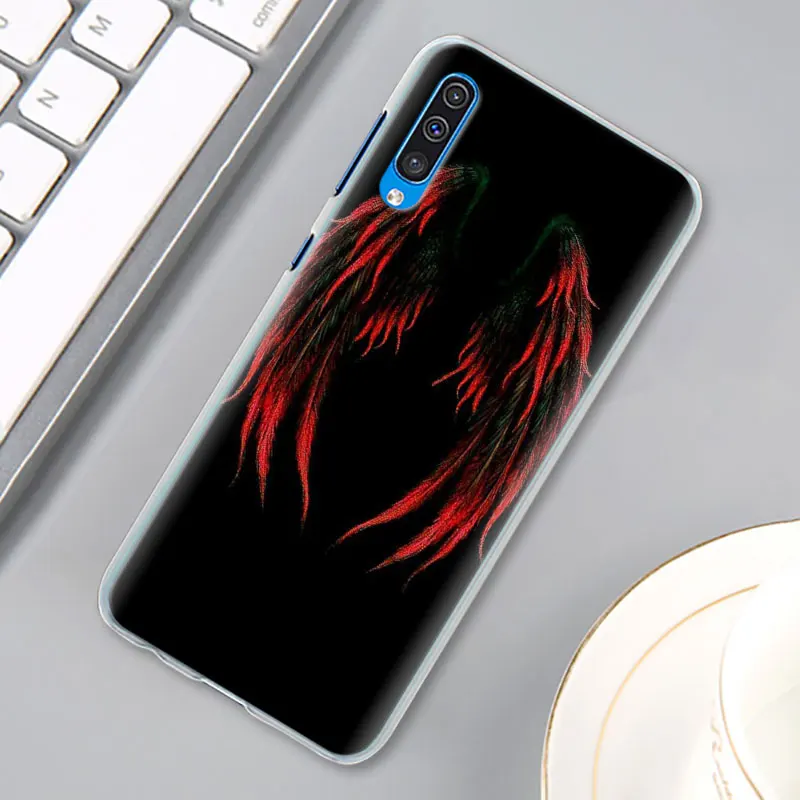 Крыло ангела для девочек чехол КРЫШКА ДЛЯ samsung Galaxy A30 A40 A50 A70 A6 A8 плюс A7 A9 M30 чехол для телефона Coque