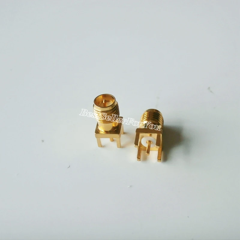 10 шт. RP SMA гнездо (штырь) через отверстие PCB крепление припоя пост прямой RF