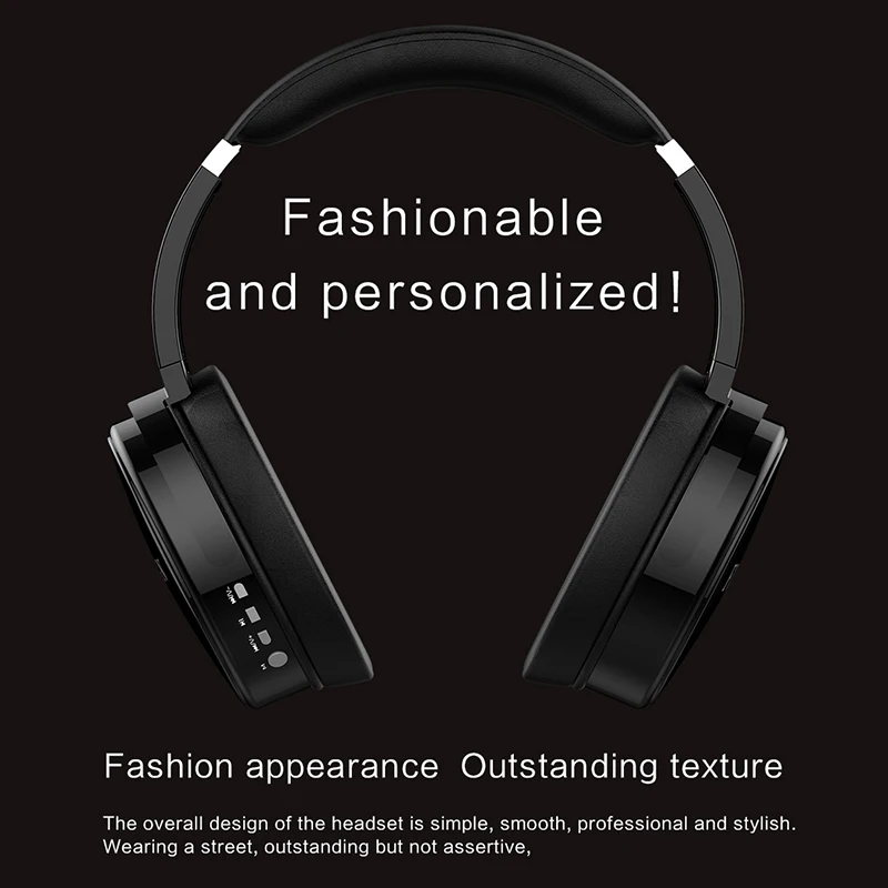 Headset Bluetooth Csr 4.2 Noise Cancellation Hi-fi Stereo Wireless Support Tf Card Mp3 Playing 3.5mm Wired Headphones | Электроника