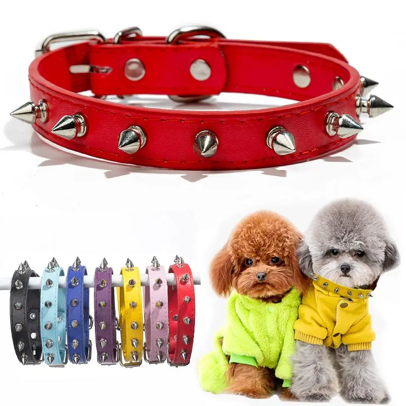 Красивый Привлекательный pet shop собака acessorios Регулируемая кожа с заклепками и