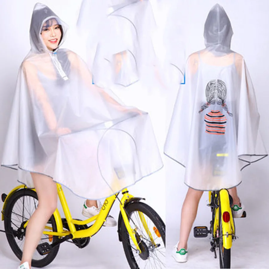 Eva портативный прозрачный дождевик для мотоцикла велосипеда женское длинное