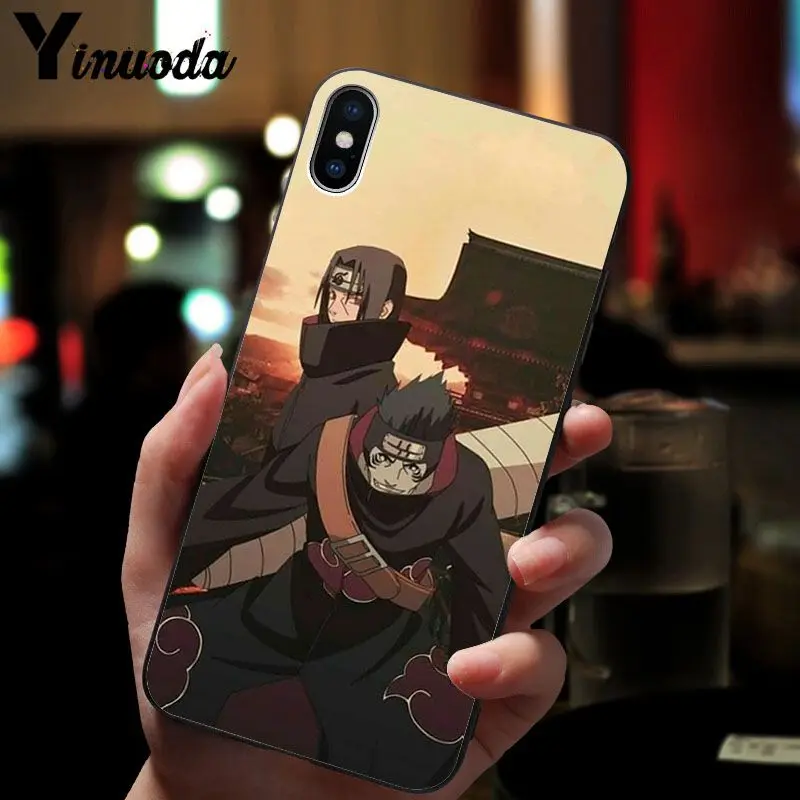 11pro MAX Naruto AKATSUKI умный чехол черный мягкий для телефона iPhone 8 7 6 6S Plus 5 5S SE XR X XS