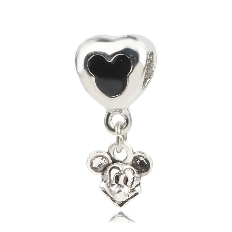 P364 Couqcy бусинка из ленты клип Микки Снежинка Циркон Шарм Fit Pandora браслет ожерелье DIY женские - Цвет: P364