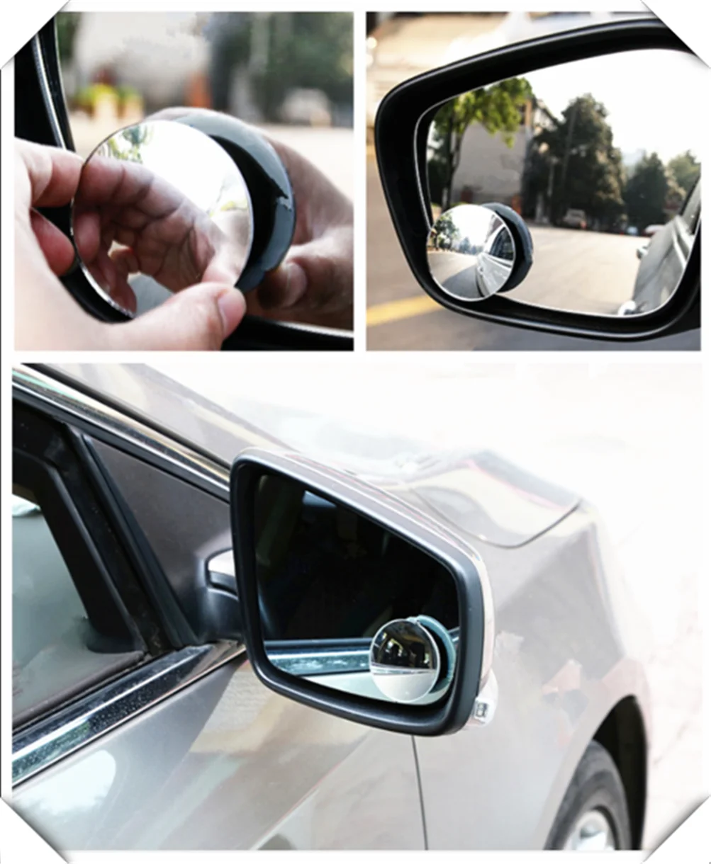 Автомобильное небольшое зеркало для слепых зон без рамки помощь при движении