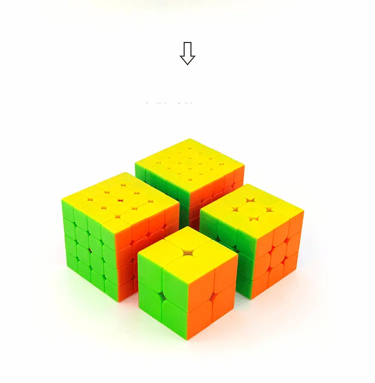 MOYU 4 шт. куб набор 2x2x2 3x3x3 4x4x4 5x5x5 волшебный куб 4 шт. Набор кубиков для детей подарочная Игрушка Головоломка Куб игрушка