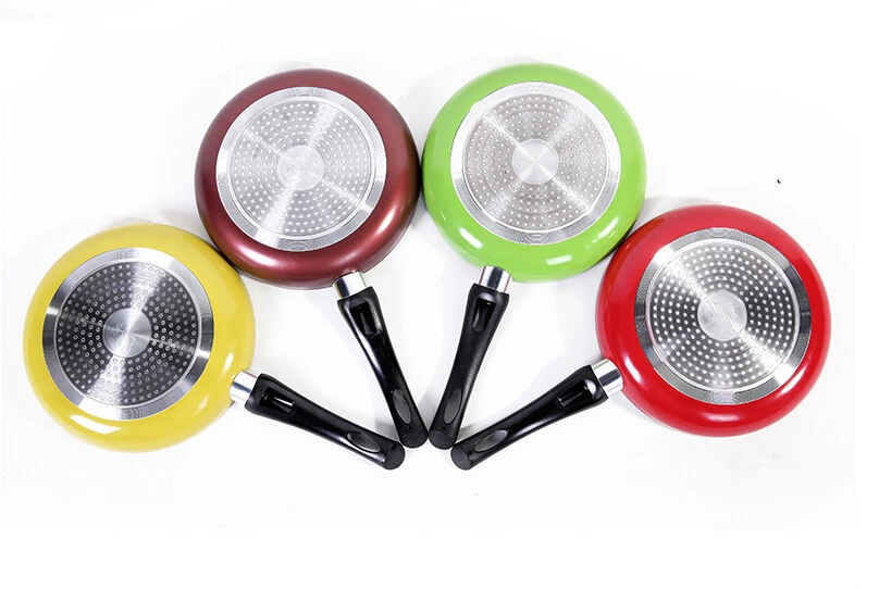 

Hot Sale 24cm Non-stick Skillet Induction Gas Cooker Use Egg Steak Frying Pan Multy Color Free Shipping