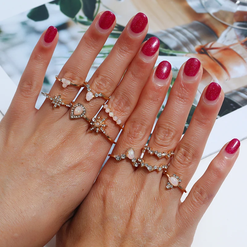 2019 Золотое кольцо на палец женское минимальное ювелирные изделия в стиле