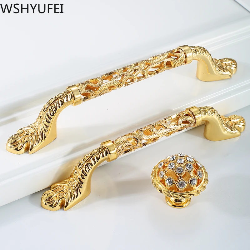 Модные дверные ручки кнопка для кухонного шкафа и золотая ручка двери|Ручки