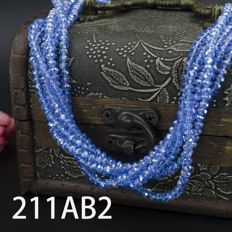 18 AB цветные бусины 4 мм 145 шт кристалл бисер граненый круглый стеклянные браслет