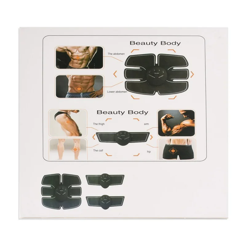 Vibration Plate Abdominal Muscle Trainer body Massage Fit Training EMS Exercise Muscles Loss Slimming Massager Set | Спорт и