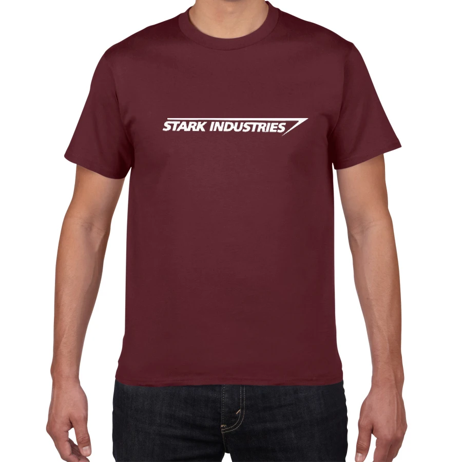 Новая-STARK INDUSTRIES футболка новая мода крутые повседневные футболки хлопок высокое качество футболка для мужчин футболка с круглым вырезом для мужчин