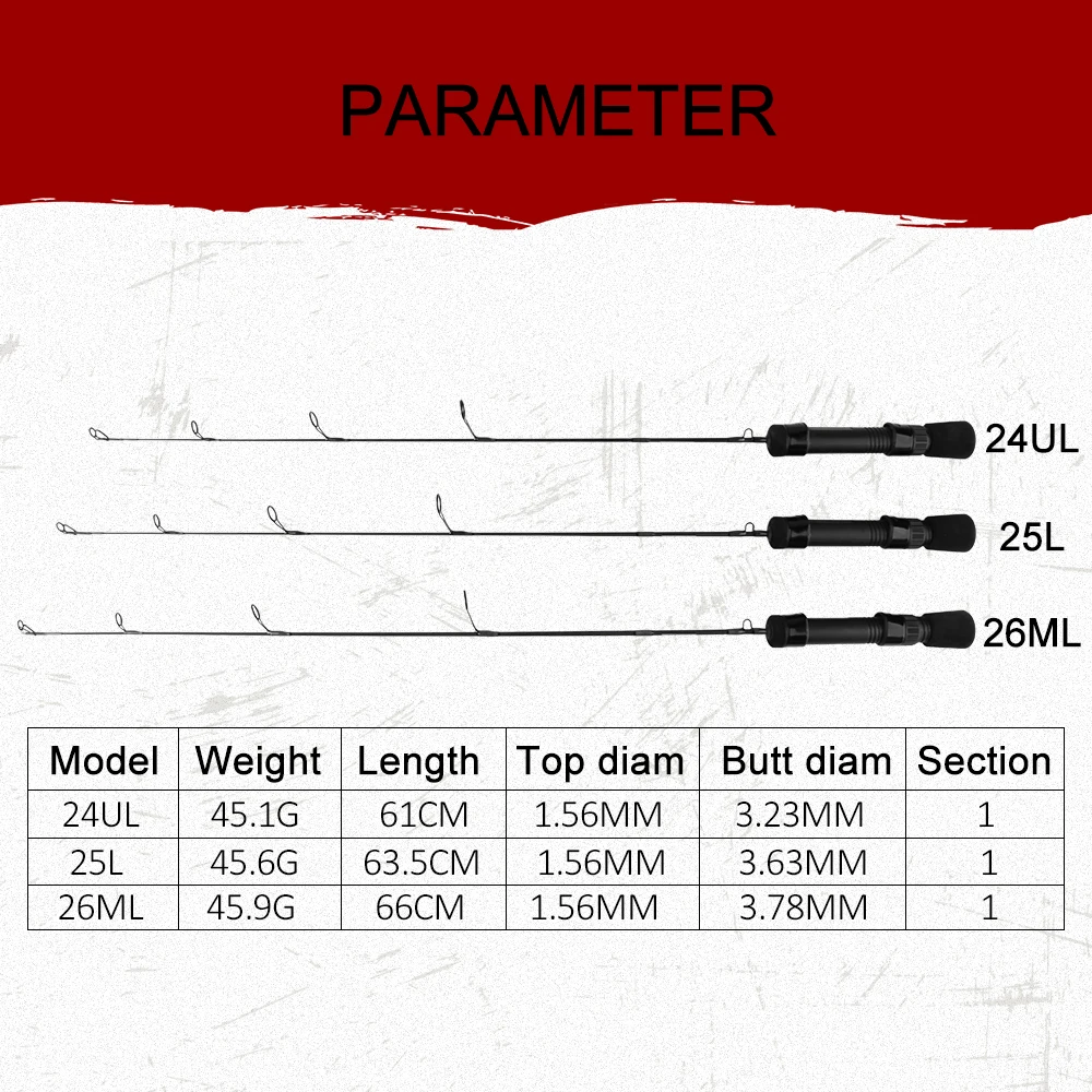 Набор спиннинга из розового дерева для зимней рыбалки 61 см 63 5 66 светильник кое