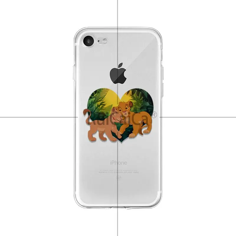 Ruicaica мультяшный Король Лев цветной рисунок чехол для телефона для Apple iPhone 8 7 6 6S Plus X XS max 5 5S SE XR чехол