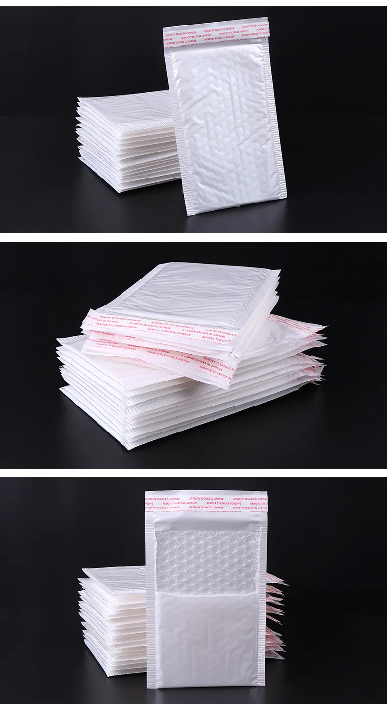 Office Stationery Paper(18* 23cm+ 3.5cm) 10 Pieces / White Envelope Paper Bubble Bag Foam Collision Postage Delivery Bag