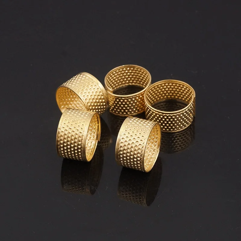 10 шт./компл. медь DIY шитье Lether Thimble булавки иглы палец защитное кольцо квилтинга ремесло сшивание отрегулированное квилтинг 2019NEW