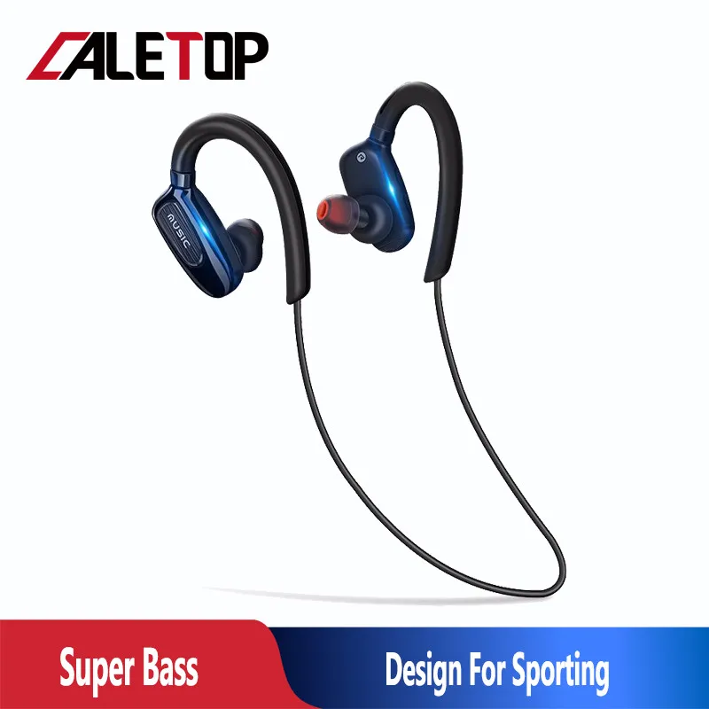 Caletop S5 Bluetooth наушники Спорт Бег Беспроводной гарнитура с супер басами HIFI