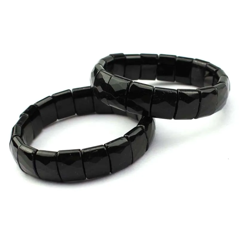 

black tourmaline stone beads bracelet natural gemstone bracelet DIY jewelry for woman for gift wholesale !