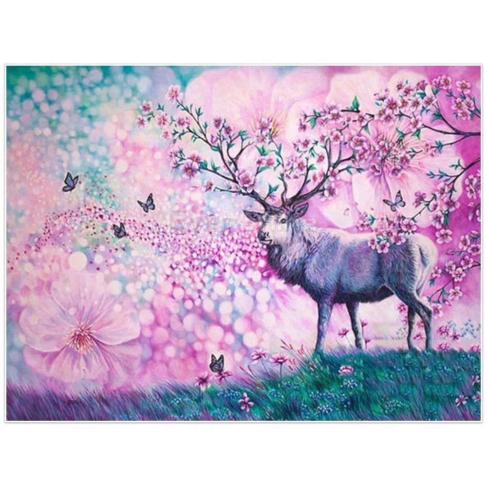 

Diamond Embroidery Deer Pictures Of Rhinestones Full Square/Round Diamond Painting Cross Stitch Animals Diamond Mosaic