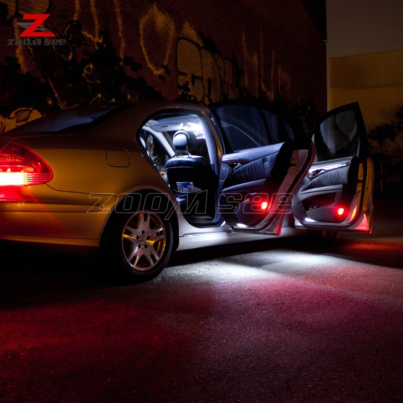 19 шт. Светодиодная лампа Внутренняя купольная карта Набор для чтения Mercedes Benz E class