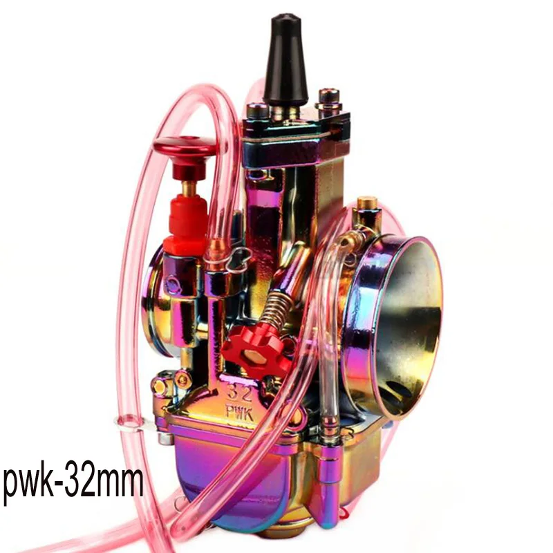32mm Красочные для Keihin PWK 28 мм 30 мм 32 мм 34 мм карбюратор мотоцикл 2T 4T двигатель скутеры Dirt Bike ATV Moto Carburador - Цвет: 32mm