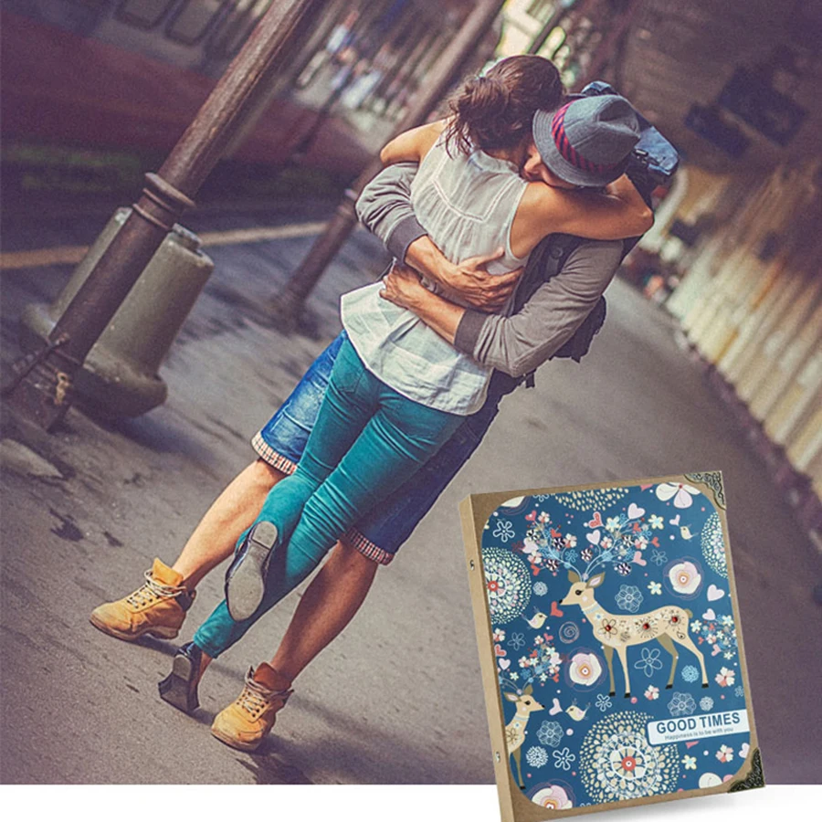 Детский фотоальбом Diy Grande Black Love юбилейный подарок Свадебные Семейные