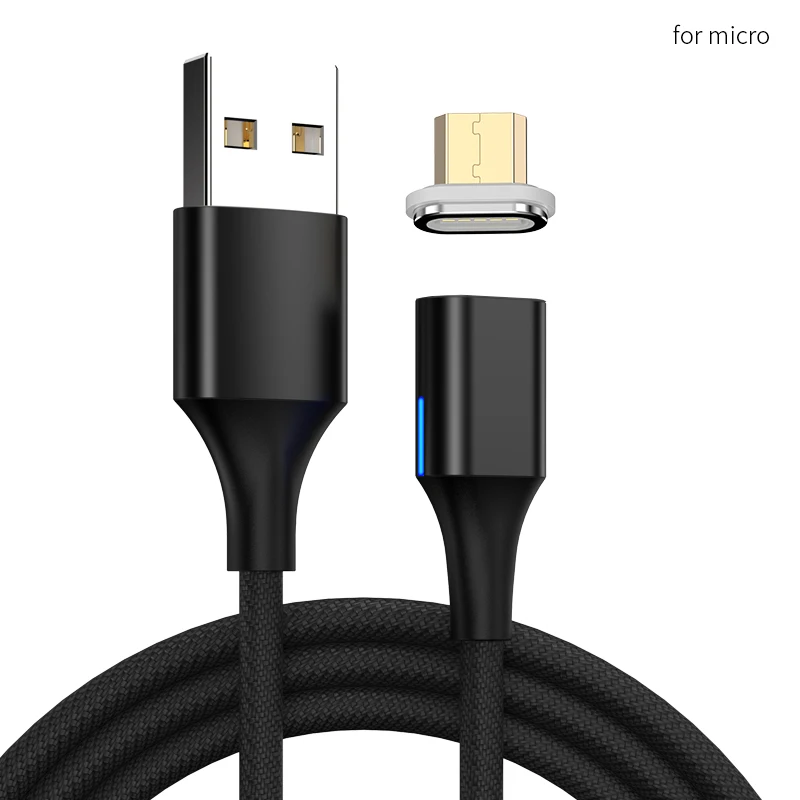 for microUSB Магнитный кабель Tongyinhai для Iphone, Android, кабели для зарядки, MicroUSB type C, быстрая зарядка, зарядное устройство, 1 м, 1,5 Мбит, шнур для Xiaomi - Цвет: for microUSB