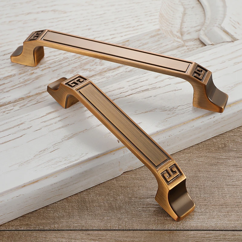 ВМ Китайский античный ручка современный минималистский шкаф с выдвижными