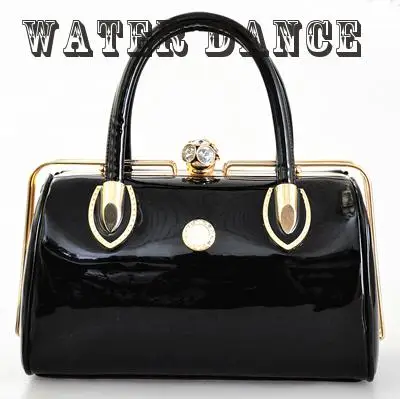 2017 последняя мода скелет кристалл алмаза лакированной кожи дамы вечерняя